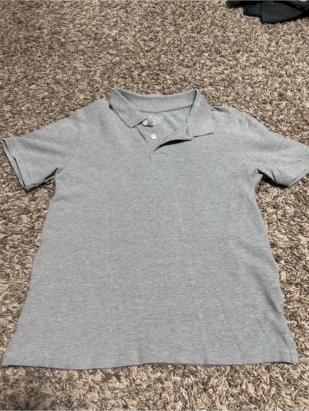 The Children's Place Light Grey Polo Shirt